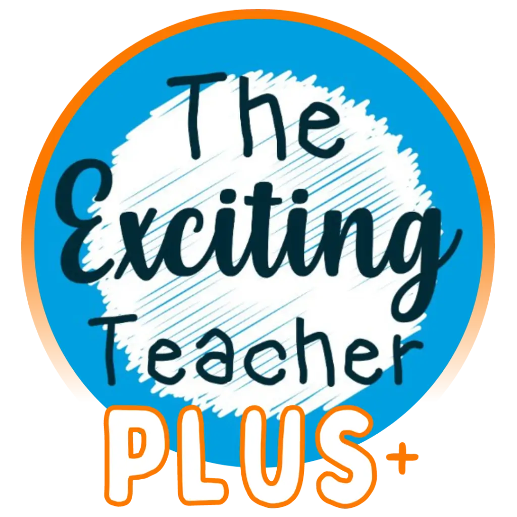 Exciting Teacher Logo Plus Round